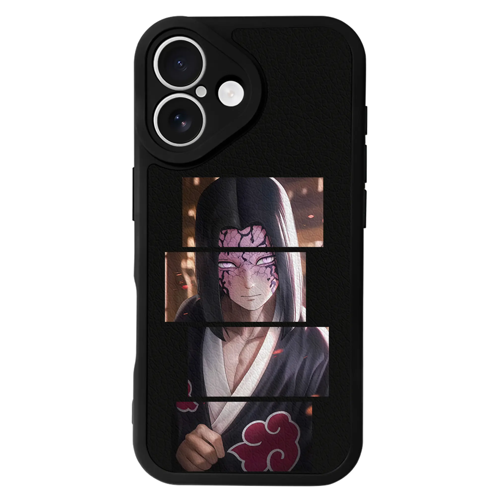 鬼滅の刃 グッズ,産屋敷 耀哉 - IPhone 16シリーズ対応 ・ シリコンスマホケース ・ レザー調 ・ 高精度フィット ・ 耐衝撃 ・ ワイヤレス充電対応 ・ 精密カット